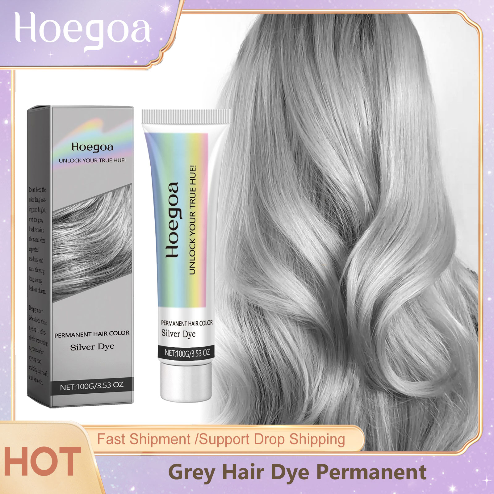 Hair Care Loreal - Grijze haarverf Permanente styling Haarkleur Wax