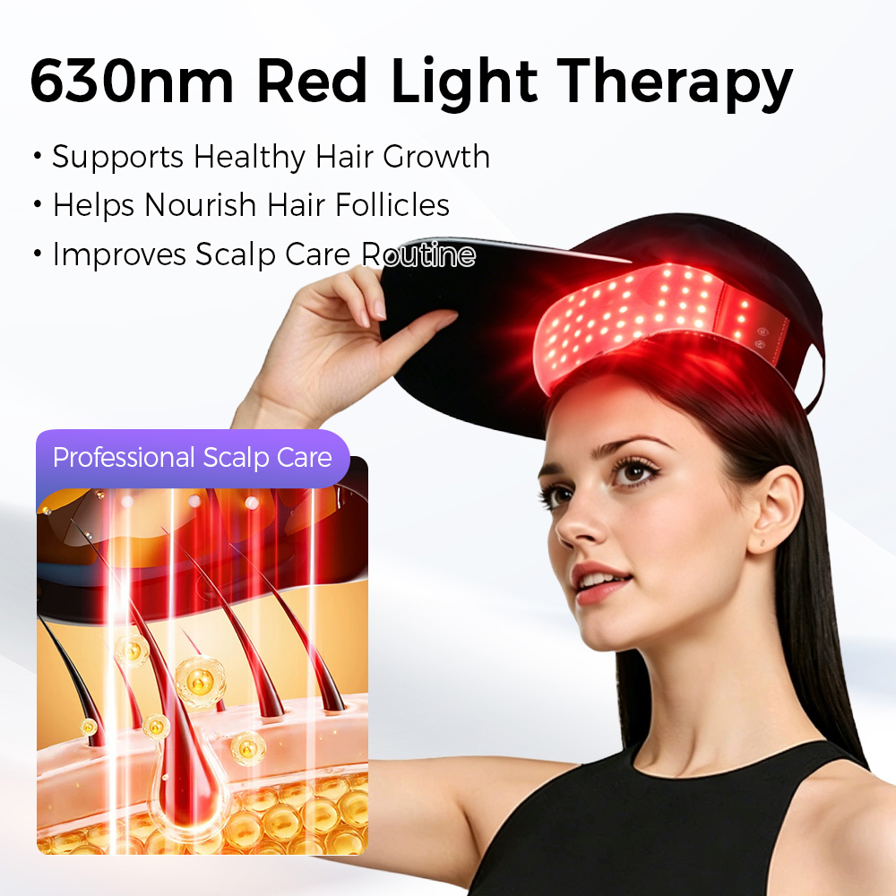 LED Haar Groei Cap Rood Blauw  - Hair Care Vegan recensie en prijs