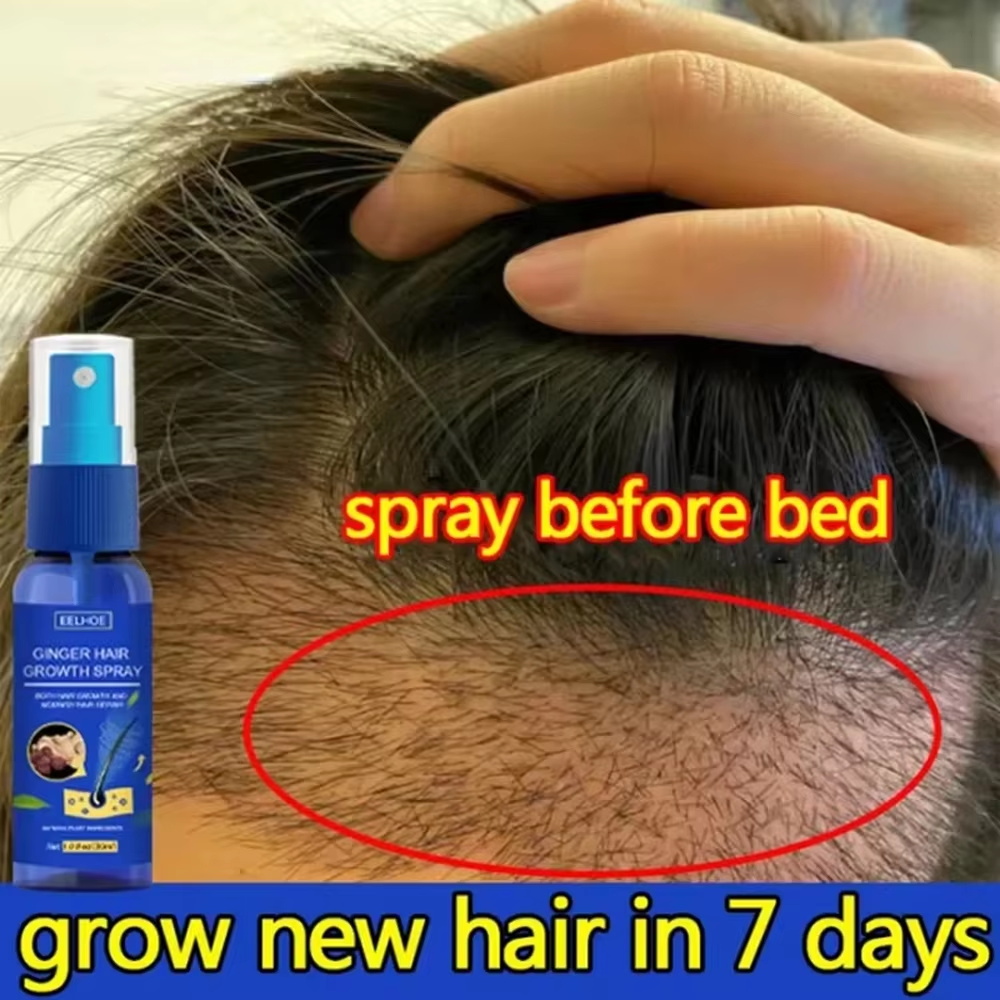 Snelle gember haar groeispray, - Hair Care Vegan recensie en prijs